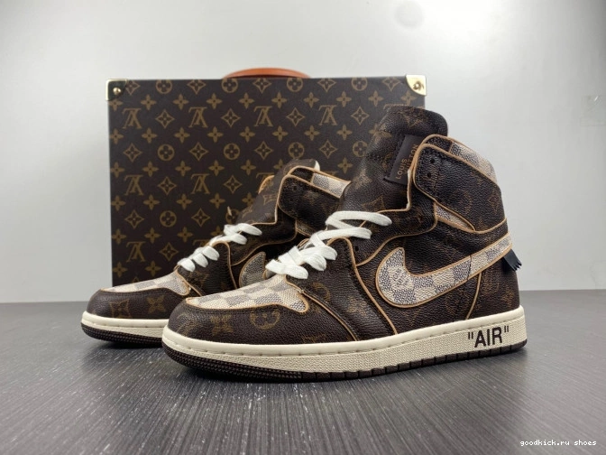 LV x Air OFF-WHITE Jordan 1 0818